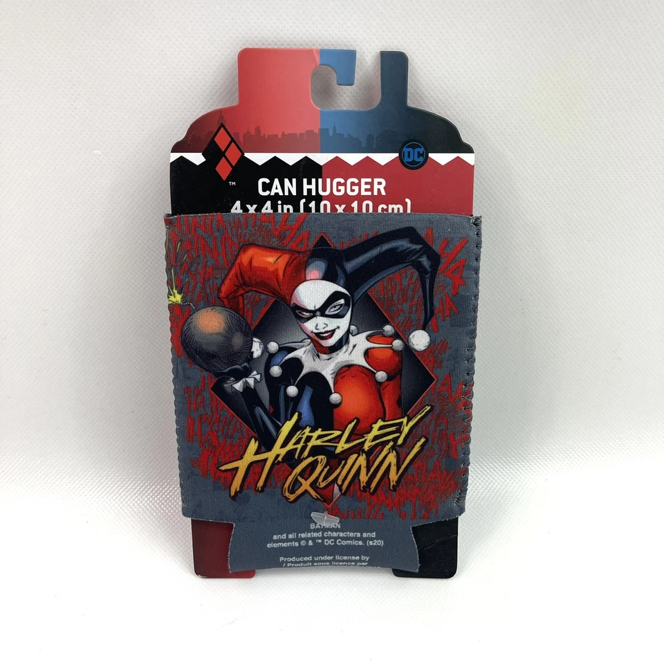 Harley Quinn Can Hugger - DC Comics Villain Koozie Soda or Beer Holder 2017