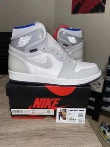 Size 10 - Air Jordan 1 High Zoom Racer Blue White - Picture 1 of 8