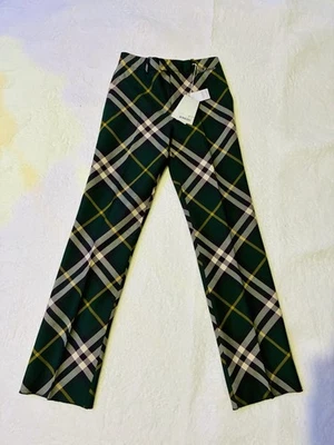 Pantalones de hombre Burberry verde a cuadros EE. UU. 28 Foto 1 de 4
