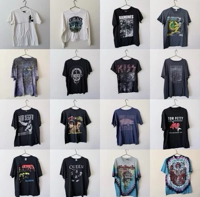 Винтажная современная классическая рок-группа футболка лот из 16 гигантских Grateful Dead - Изображение 1 из 4