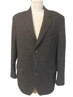 Abrigo Deportivo Ralph Lauren Para Hombre 44L Multicolor Pata de Gallo 100% Lana 3 Botones NUEVO Foto 1 de 4