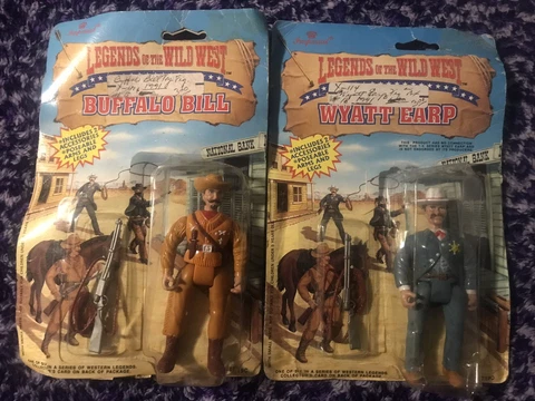 Vintage Imperial Toys Legends of the Wild West Wyatt Earp Buffalo Bill LOT 1991 Cover