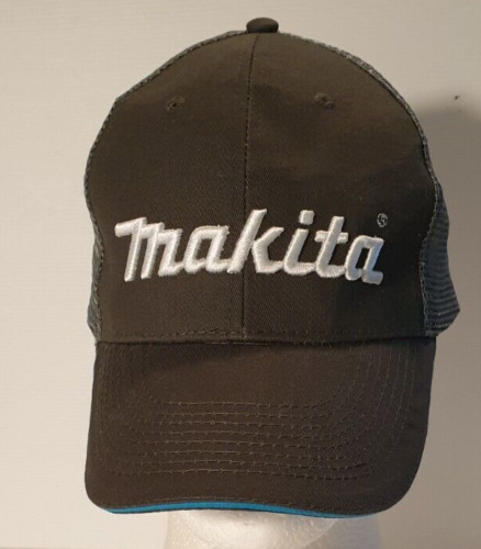 MAKITA Tools Corporate Logo Mesh Snapback Truckers Cap Hat. Grey. Adjustable.