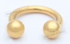 Lip round Barbell Circular Gold color Horseshoe EAR EYE Ring NIPPLE Omega 