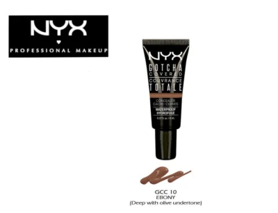NYX Gotcha Covered Concealer Waterproof GCC10 Ebony - Pack of 2, 0.27oz Each! - Image 1 of 4