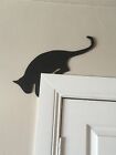 Large Playful Cat On The Door Frame Black Cat Door Toppers Christmas Present