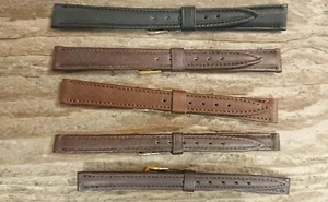 Correa de reloj de cuero con guante Stylecraft de 8, 12,13 mm. Hecho en Canadá - Imagen 1 de 2