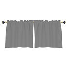 Window Curtain Kitchen Curtains Short Blackout Small Tier Thermal Bedroom Drapes