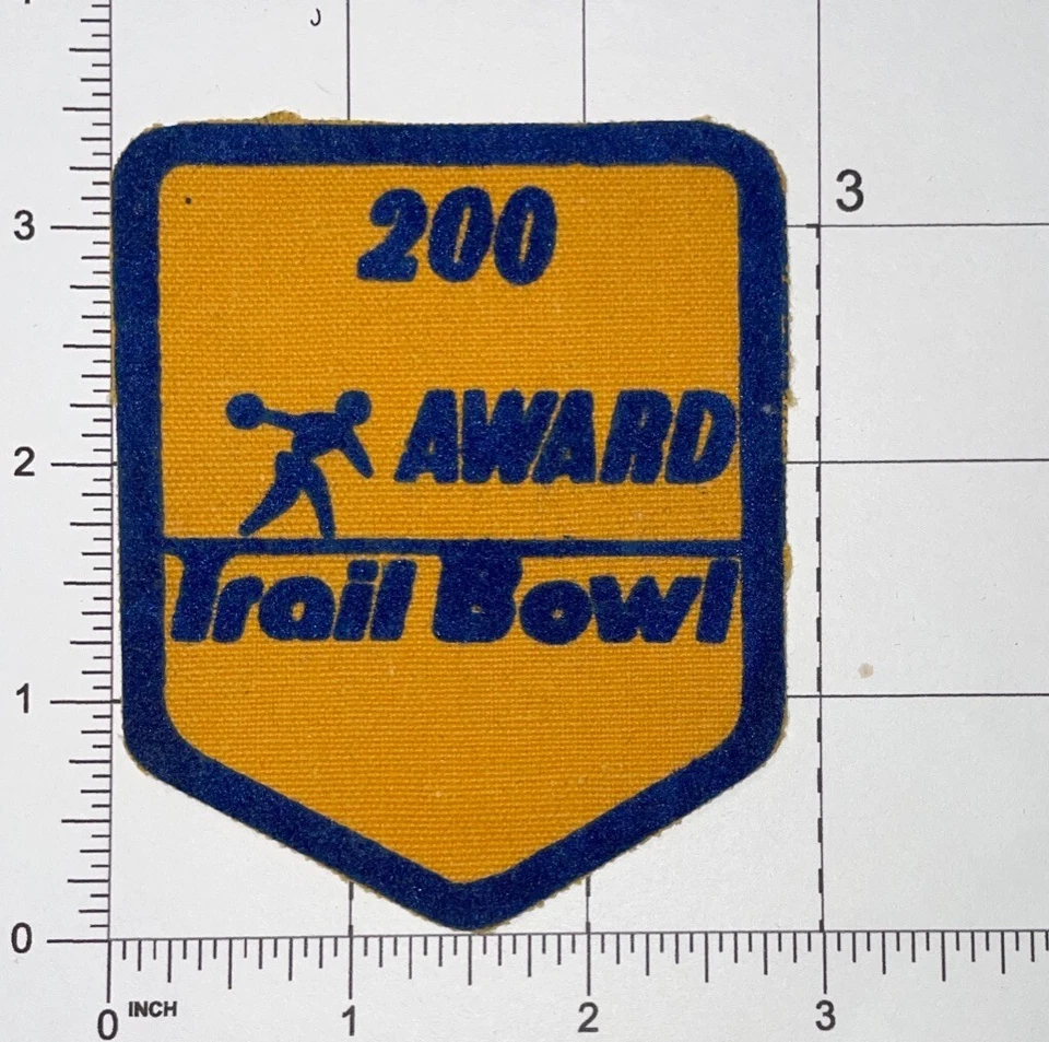 200 Award Trail Bowl Patch Sew-On Used YZ11 - Image 1 of 1