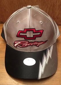 Chevrolet Racing NASCAR GM Adjustable Baseball Hat Cap Silver/Black New NWT - Picture 1 of 4