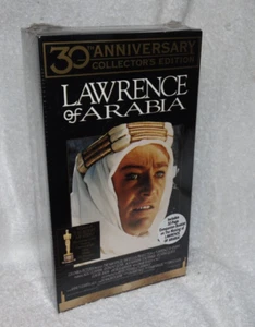LAWRENCE OF ARABIA VHS Movie Sealed 1992 2 Tape Boxed Set 30th Anniversary - Picture 1 of 6