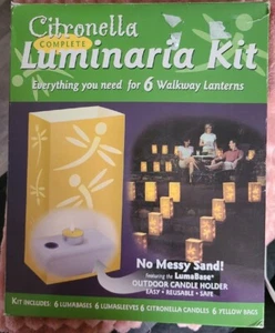 LUMABASE Nuevo Kit Completo de Citronela Luminaria 6 Linternas de Pasillo Reutilizables  - Imagen 1 de 4