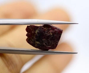 Dark Red Color Rough Faceted Cut 13 x 10 MM Natural Ruby Loose Gemstone 6.21 Ct - Picture 1 of 13