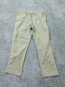 L.L. Bean Pants Youth Boys Medium Standard Fit Drawstring Elastic Waist Beige - Picture 1 of 8