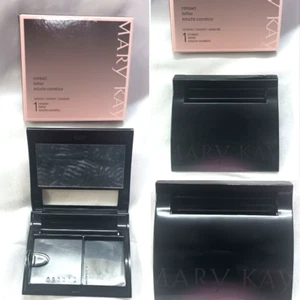MARY KAY COMPACT 017362 EMPTY BLACK REFILLABLE PALETTE DISCONTINUED - Picture 1 of 8