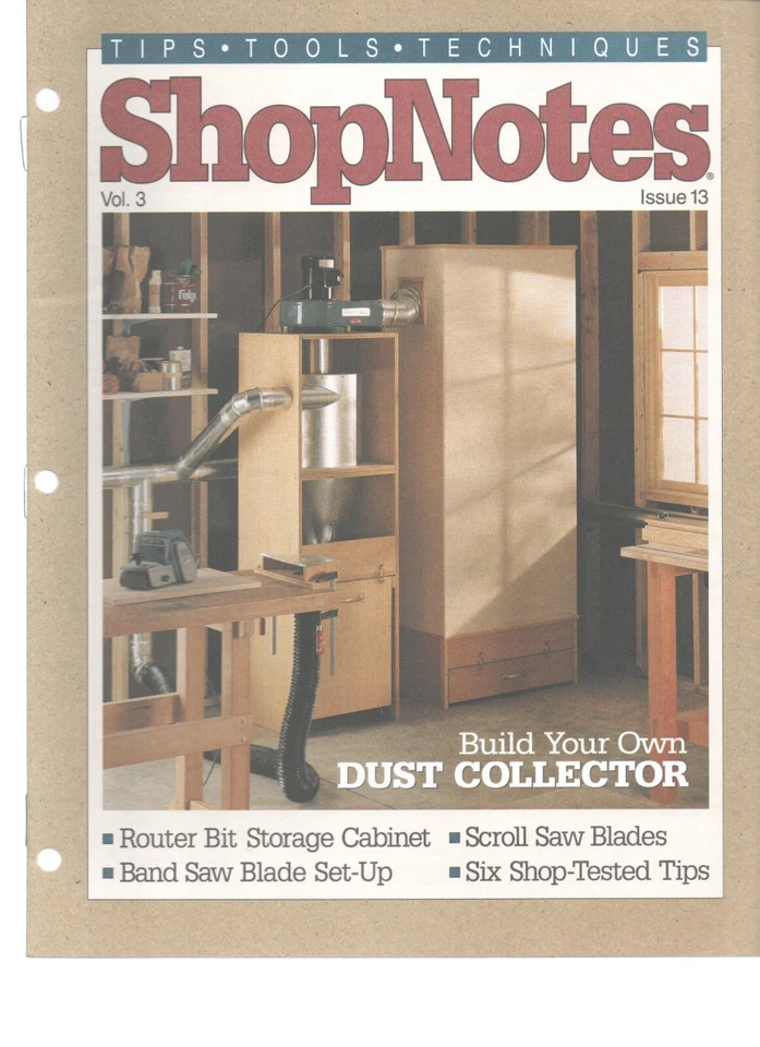 ShopNotes Magazine, "Tips Tools Techniques"  Volume #3, Issue #13 January 1994 - Image 1 of 1