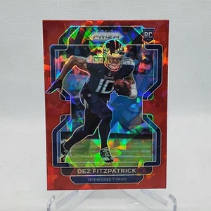 2021 Prizm Red Cracked Ice - Dez Fitzpatrick - Rookie RC #366 Titans - Picture 1 of 2