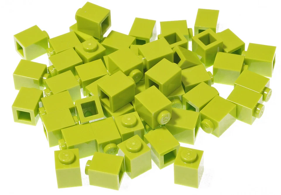 LEGO - 50 Basic Steine 1x1 lime ( hellgrün ) / Lime Brick / 3005 NEUWARE - Bild 1 von 1