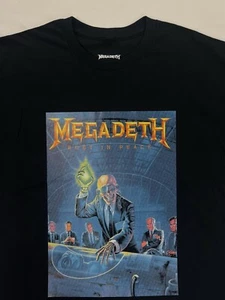 Megadeth T-Shirt 1990 Rust In Peace - Album Band Tour Tee (Size Large) Brand New - Picture 1 of 8