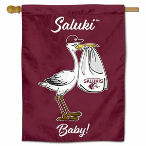 Southern Illinois University New Baby Gift Decorative House Flag - Picture 1 of 3
