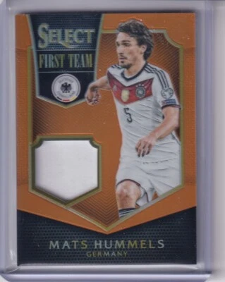 Mats Hummels 2015-16 Panini Select Soccer Jersey Germany Orange /149 - Image 1 of 2