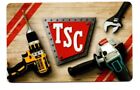 Outils d'approvisionnement de tracteur clé perceuse carte-cadeau pas de valeur $ à collectionner TSC