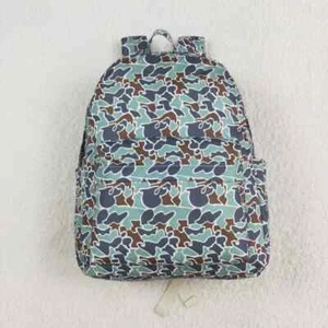 Kids  Girls Boys School Bags Hunting Dear Camouflage Canvas Backpack - Picture 1 of 22
