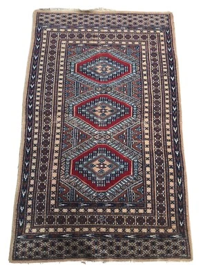 "Alfombra oriental tribal hecha a mano 29,5""x 49""" Foto 1 de 4