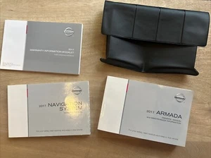 2017 Nissan ARMADA Factory Owners Manual Set w/ NAV & Case *OEM* Free Shipping - Bild 1 von 1