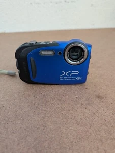 Fujifilm Finepix XP75 16MP Waterproof HD Digital Camera Blue Tested Functional - Picture 1 of 12