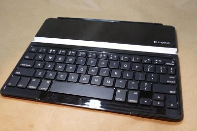 Logitech Y-R0032 Black Bluetooth Wireless Slim Tablet QWERTY Keyboard for iPad - Image 1 of 4