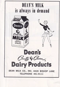 Dean Milk Co Dairy Products Louisville KY Vintage 1967 Print Ad 3 1/2"x5" - Picture 1 of 2