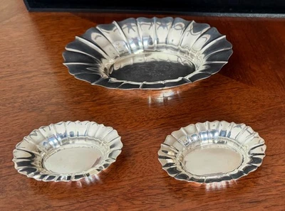 Wallace Mid Century Modern, Sterling Silver Candy & Nut Dishes/Bowls, Set of (3) - Image 1 of 4