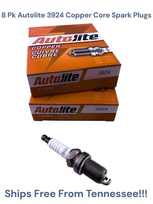 Autolite 3924 Copper Core Spark Plugs Pack Of 8 - Image 1 of 4