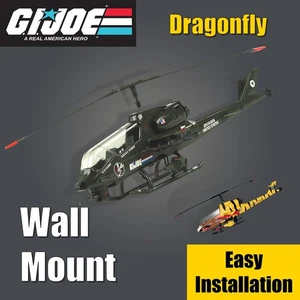 GI Joe Wall Mount For 1983 Dragonfly XH-1 Assault Copter or 1988 Tiger Fly - Picture 1 of 5