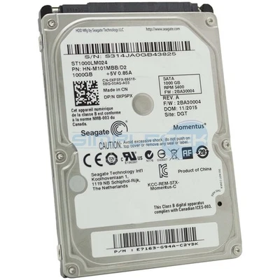 Hard Disk 1TB Seagate SATA 2.5" ST1000LM024 Internal Notebook Laptop Refurbished - Image 1 of 2