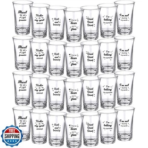 Jetec 28 Pcs Funny Shot Glasses for Adult Acrylic Party Shot Glasses 1. 2 Oun - Zdjęcie 1 z 5