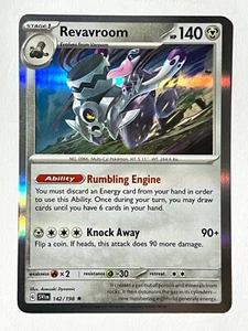 Revavroom 142/198 Holo Rare Pokemon Scarlet & Violet Near Mint Pack Fresh NM - Picture 1 of 6