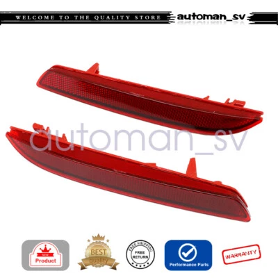 2Pcs FOR Honda Insight EX LX 2010-11 Acura TSX 2011-2014 Rear Bumper Reflector - Image 1 of 4