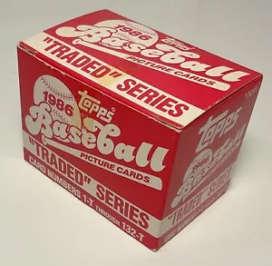 1986 Topps Traded unopened factory box set (132 cards) Bonds, Canseco Jackson RC - Picture 1 of 2
