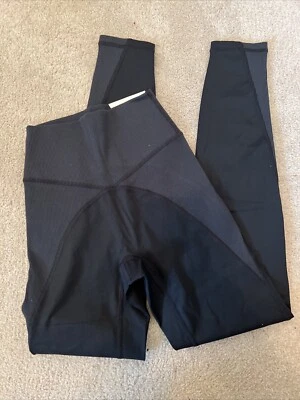 Offline Goals By Aerie 7/8 Leggings Hi Rise Smooth With Rib Inserts Black  Small - Image 1 of 4