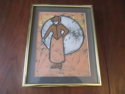 Vintage 70s 1978 BATIKS BY DEBORAH Deborah Zuckerman DZ Batik Art Framed Signed Foto 1 de 4