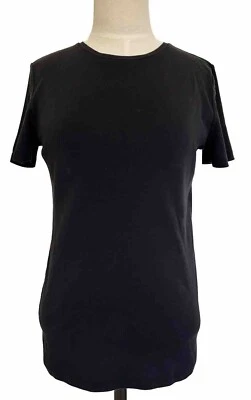 Talbots Women’s Small Black T-Shirt 100% Pima Cotton - Image 1 of 4
