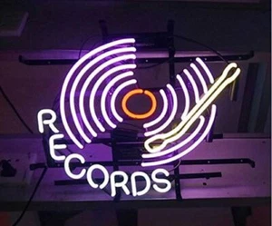 Recording Records Studio Music 24"x20" Neon Sign Lamp Light Decor Bar Party Art - Picture 1 of 3