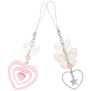 2 Pcs Adoro La Catena Del Telefono Cellulare Bow Fascino Della Cinghia - Zdjęcie 1 z 12