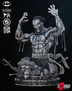 Impreso en 3D 16K B3DSERK - Busto Ras' Al Ghul DC Comics Hecho por Fan Escala 1/4 - Imagen 1 de 7