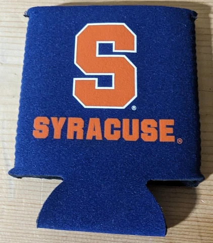 Syracuse Koozie Can Cooler Blue NCAA Sports Football Basketball Tailgate Party Cover