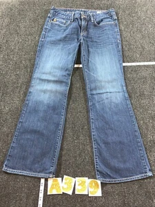 Eddie Bauer Slightly Curvy Slim Straight Stretch Size 6 Womens Blue Jeans - Picture 1 of 7