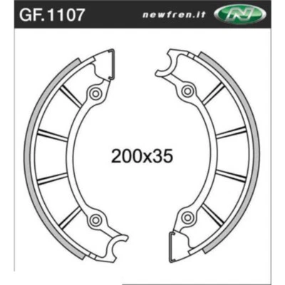 Front Brake Shoes Fit KAWASAKI H1 500 TRIPLE 1970 1971 1972 - Image 1 of 2