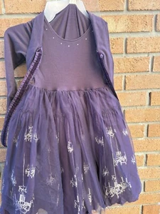 Jottum Dark Purple Chandelier Special Occasion Dress Size 5 EUC - Picture 1 of 7